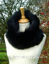 Black Toscana Shearling Snood