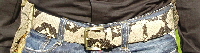 50mm Python Snakeskin Belt