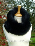 Black Toscana Shearling Snood A