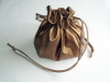 Suede leather and sheepskin bags