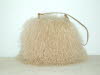 Beige Mongolian Lamb Sheepskin Handbag