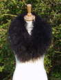 Chocolate brown Mongolian Sheepskin Collar