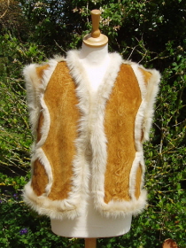 Tan White Toscana Gilet