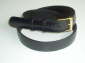 Black karung snakeskin mans belt gold/silver color buckle �26