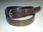 Brown karung snakeskin mans belt silver color buckle �26