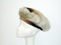 Hand made shaded sheepskin beret 65