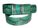 Individual Hand Made Painted Python Snakeskin Belts.