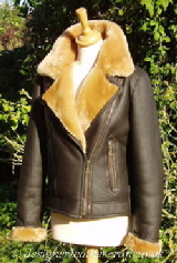 ladies shearling flying jacket